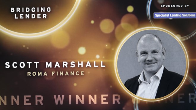 Bridging Lender Award for Scott Marshall